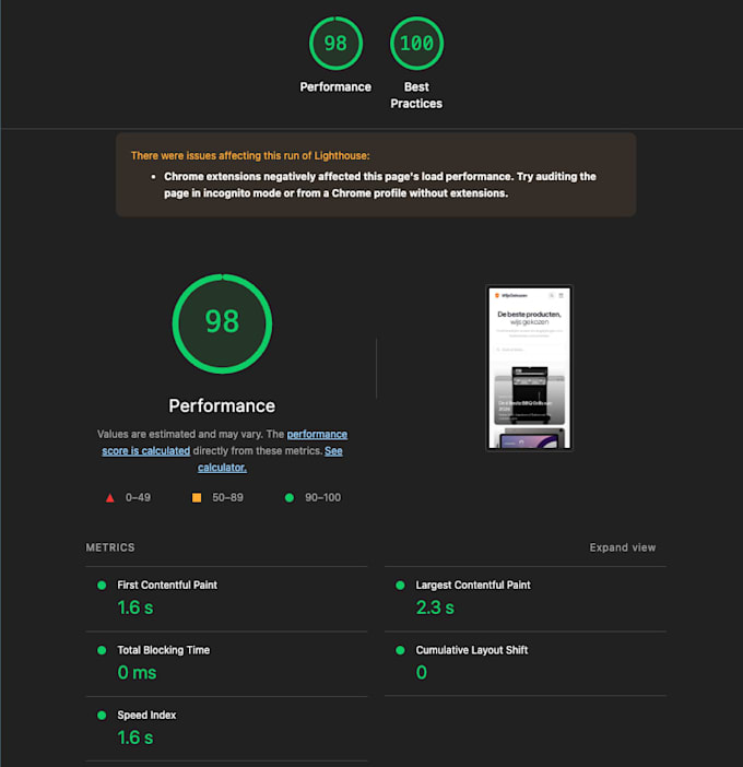 audit your website performance