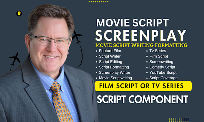 write movie script, screenplay, feature film script, tv series, script writing