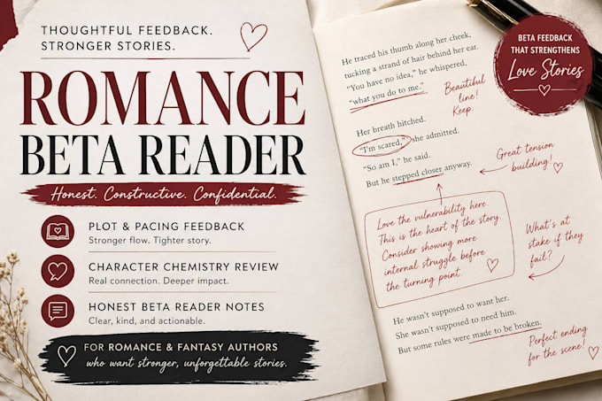 be your romance beta reader, alpha beta reader, dark romance beta reader fantasy
