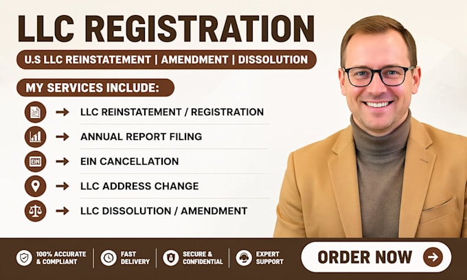register your delaware llc, ein, and provide full compliance services