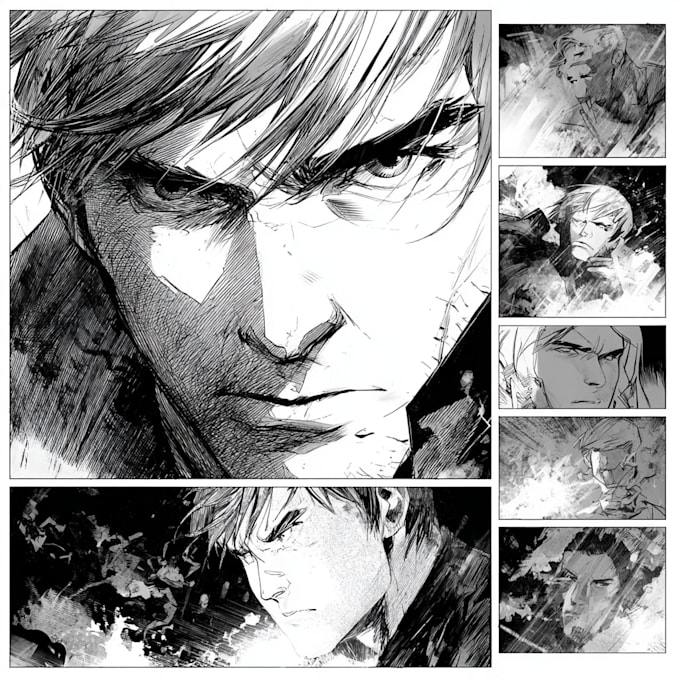 draw professional custom manga page