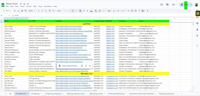 do data enrichment, contact list enrichment, and data mining