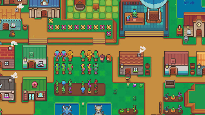 create unity pixel art game, character sprites and pixel web game