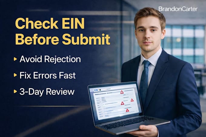 check your ein application before submission to avoid rejection
