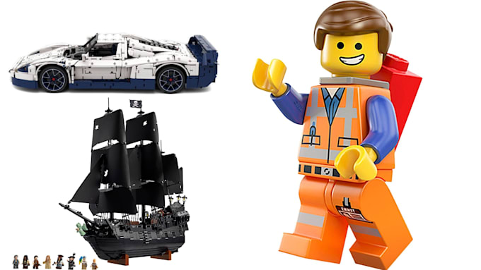 design custom lego minifigure, ship, champion car, technic car, and instructions