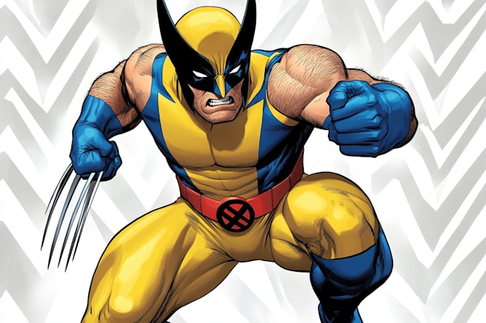 create shadow superhero character illustration