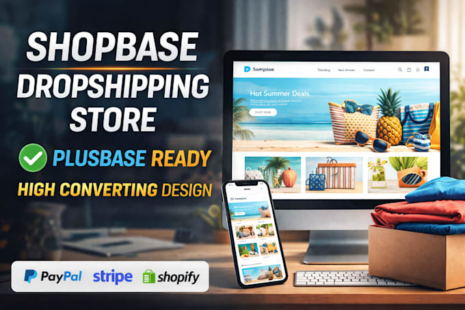 create shopbase plusbase dropshipping store
