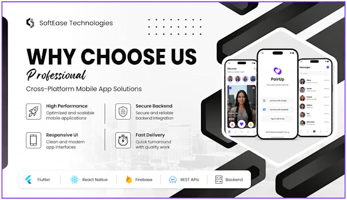 develop cross platform app using flutter and react native