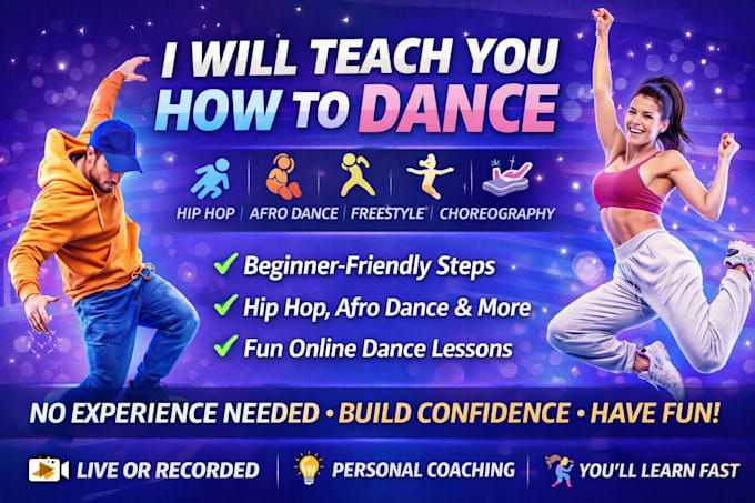 teach you how to dance step by step as a beginner