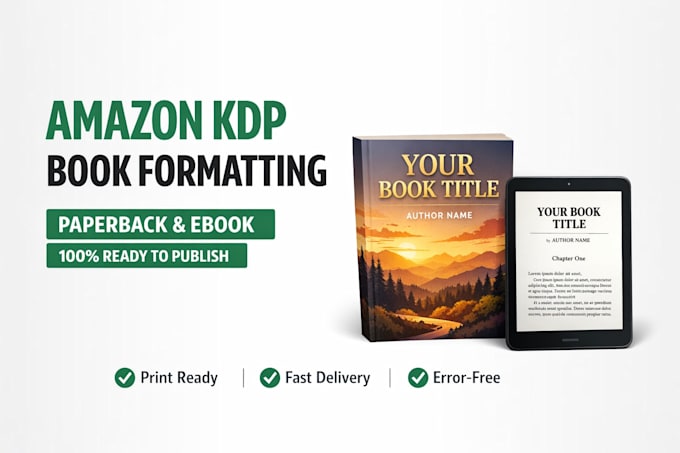 do amazon kdp formatting book formatting paperback kindle ebook formatting