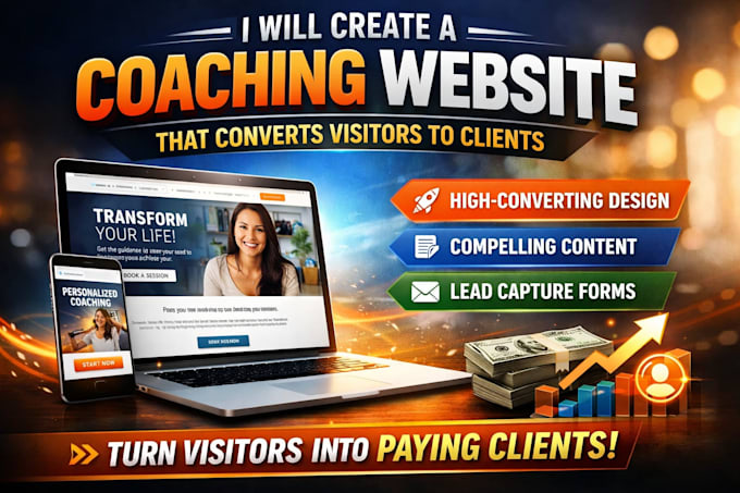 create a coaching website that converts visitors to clients