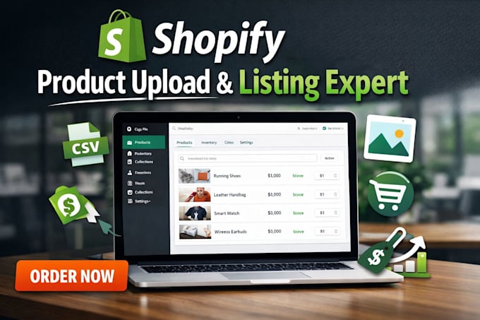 do shopify product listing and shopify product upload