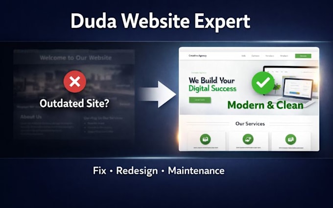 design duda website duda maintenance duda bug fix duda website redesign duda