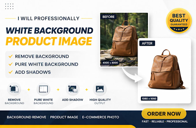 create white background product images
