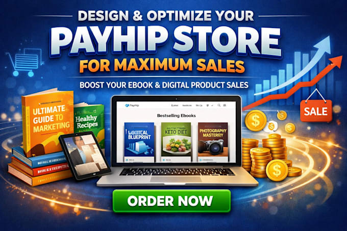 design and optimize your digital products payhip store for maximum sales