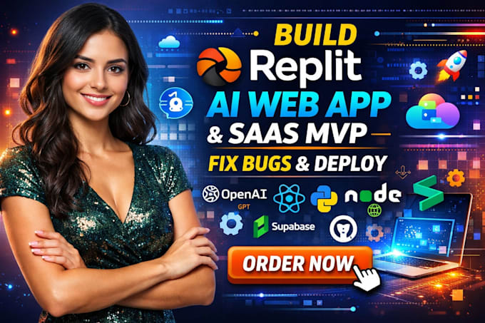 build replit ai website deploy replit web app replit website fix bugs saas mvp