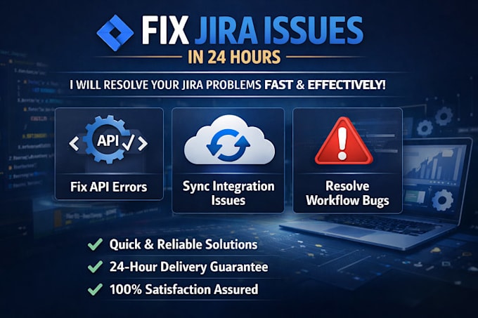 fix jira integrations, API errors, and sync issues in 24 hours