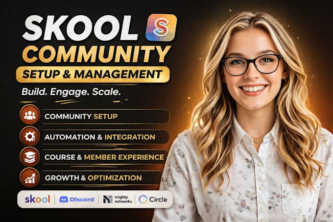 professionally set up and design your skool community