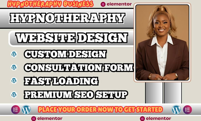 build hypnotherapy website, healthcare wellness