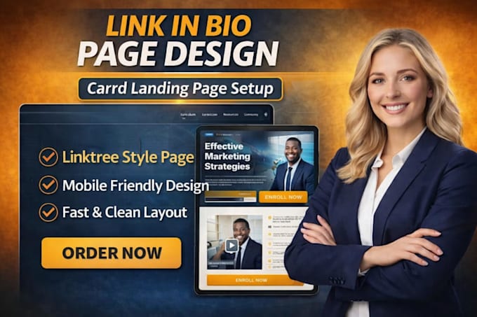 set up carrd link in bio landing page for your business