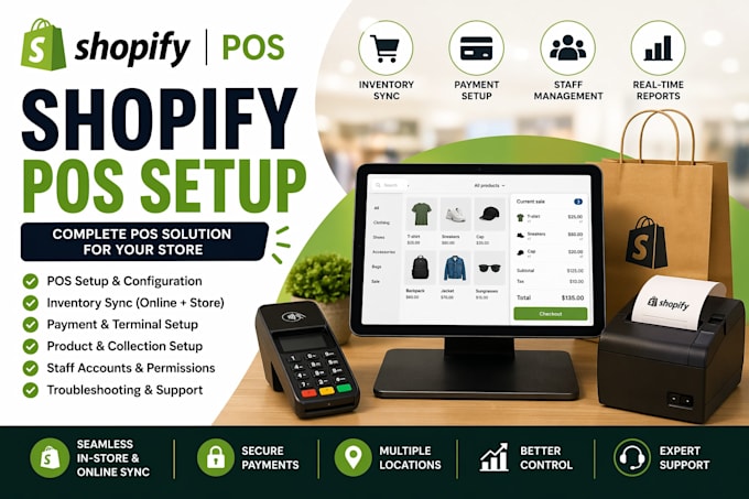 setup shopify pos system shopify pos integration inventory payment setup