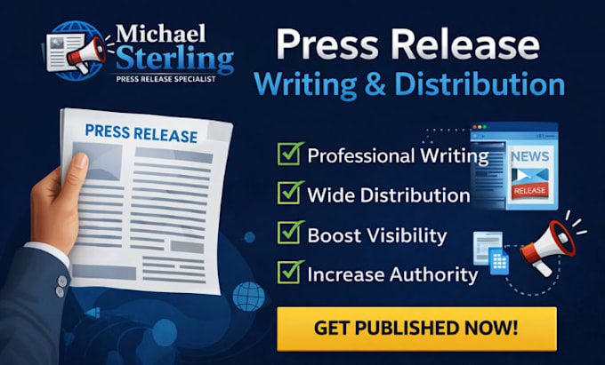 do press release distribution and press release writing , publish press release
