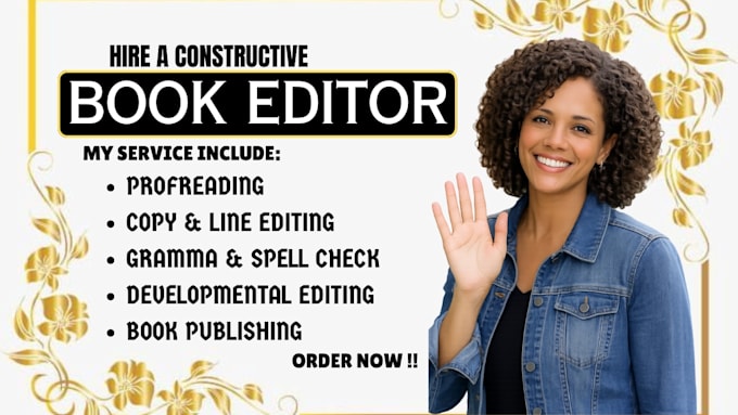 provide substantive developmental or line editing
