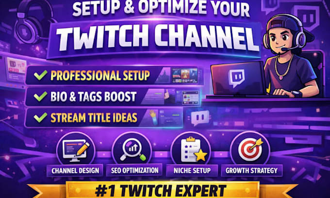 create a professional twitch channel setup