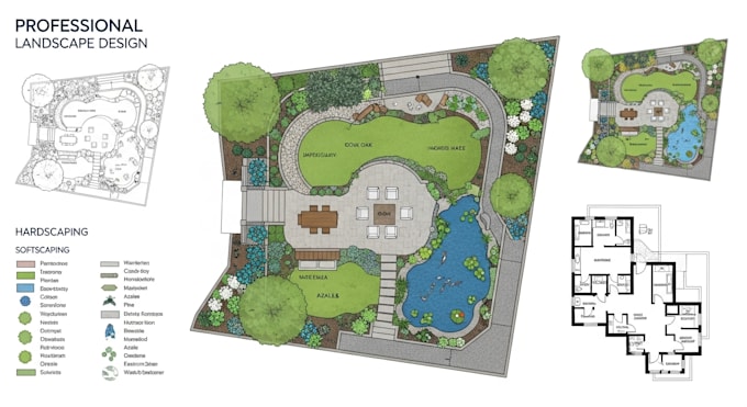 design landscape architecture, site plans, master plans, and plot plan
