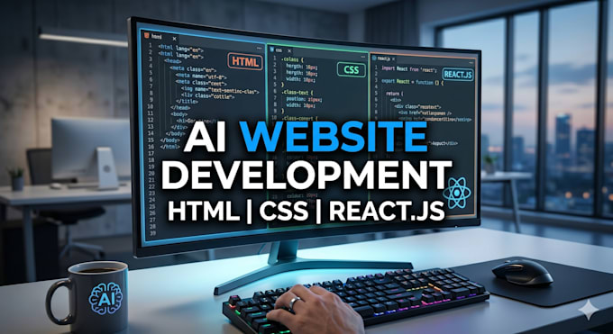 do ai software development, full stack website backend, front end develop