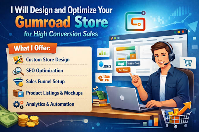 design and optimize your gumroad store for high conversion sales