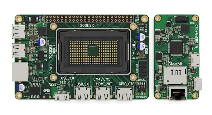 design pcb for raspberry pi compute module cm4 cm5, carrier board, cm5 io board