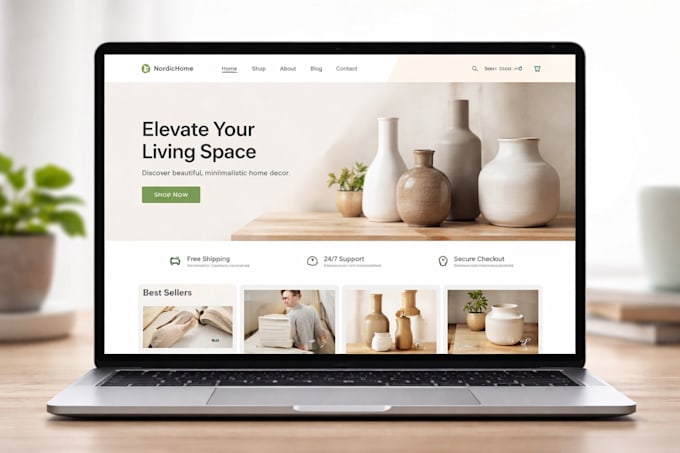 design a clean and user friendly shopify website