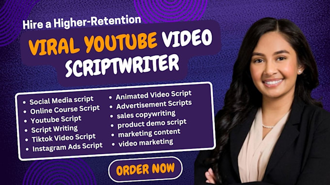 write viral youtube marketing video script, short social media ads script