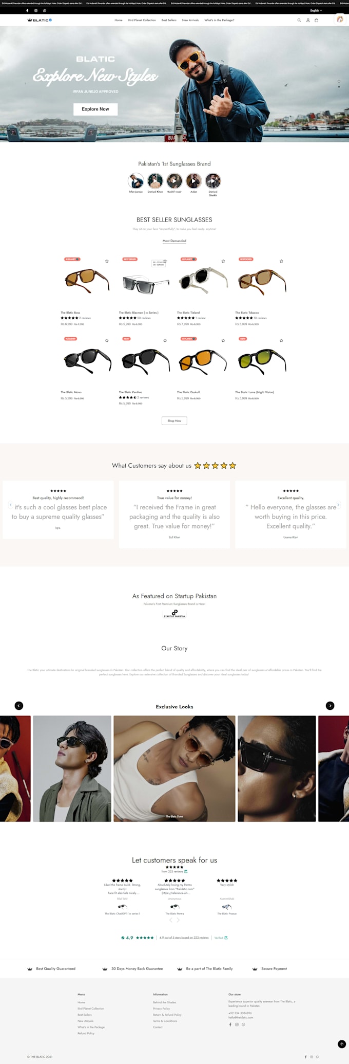 build a professional high converting shopify store for your brand