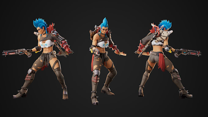 create stunning stylized cartoon 3d character models