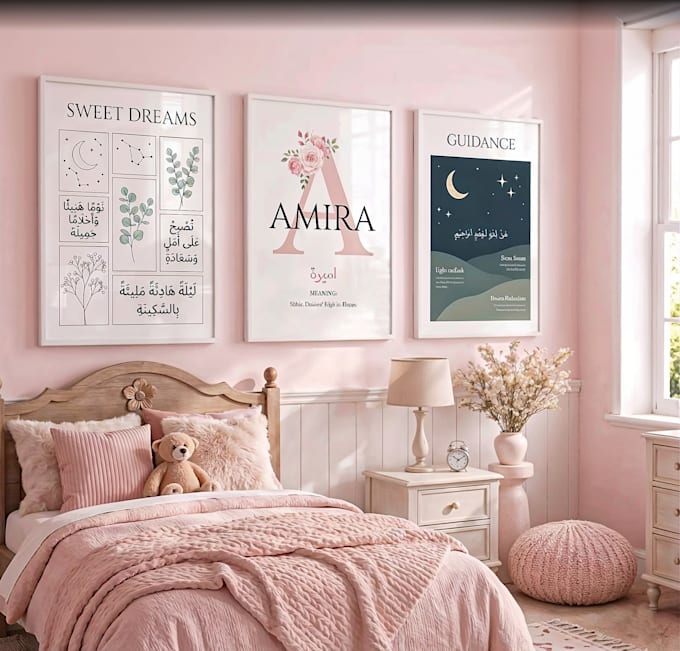 create personalized name wall art