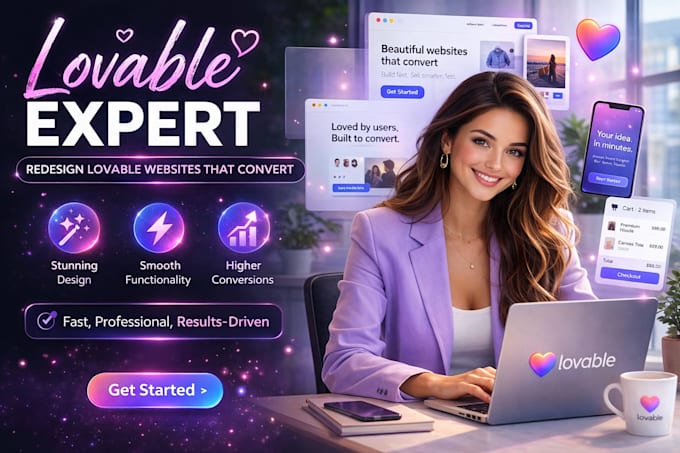 build lovable ai website , lovable website design