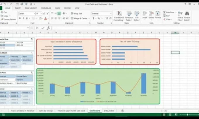 handle excel task, pivot tables, power query, dashboards, and vba macros
