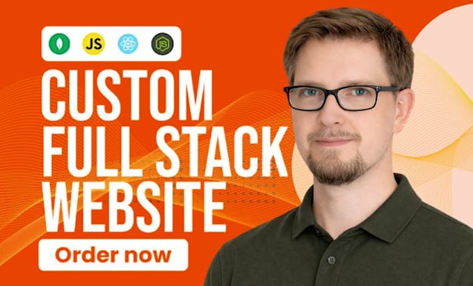 develop full stack website, custom front end website development, website design