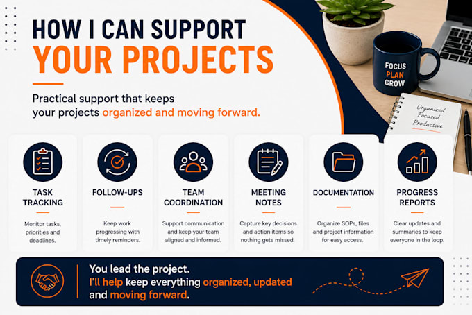 provide project coordination and operations support