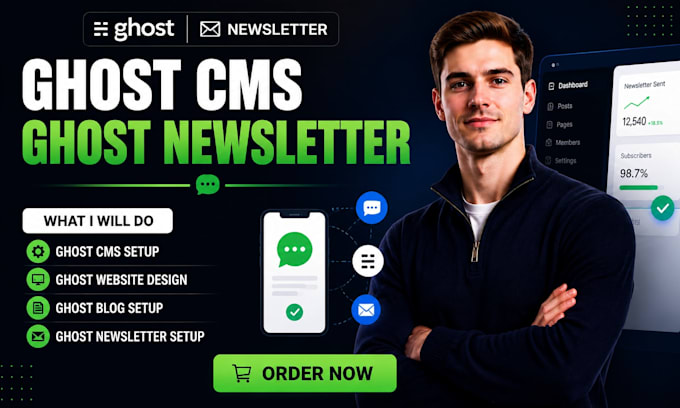 setup ghost cms ghost newsletter ghost website ghost self hosted