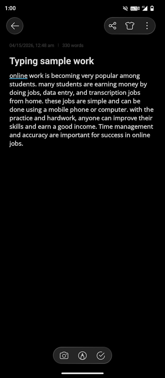 do fast typing and transcription work