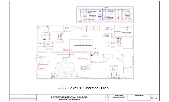 do 2d floor plan and architectural drawing, elevation, site plan, mep design mep