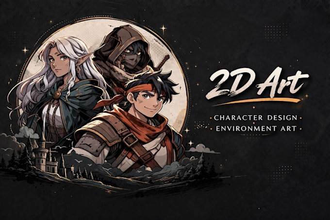 create amazing 2d character art for your project