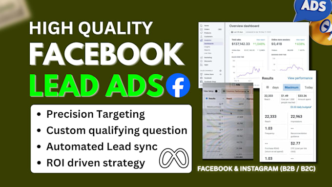 setup and manage facebook ads for lead generation