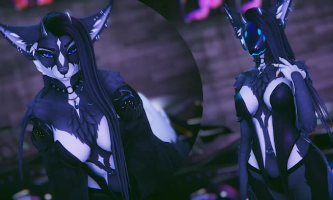Create vrchat furry avatar, vr character commission, nsfw 3d furry ...