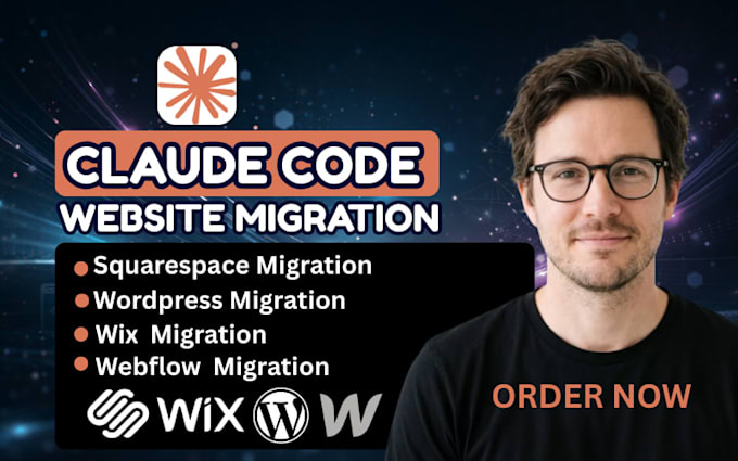 migrate claude code lovable website to wordpress wix squarespace webflow