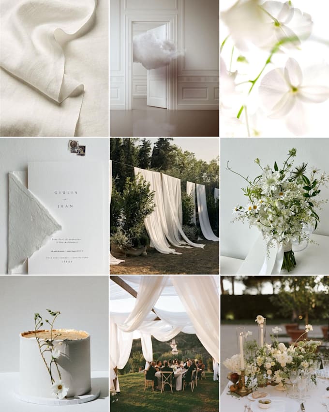 design an artful moodboard for your wedding