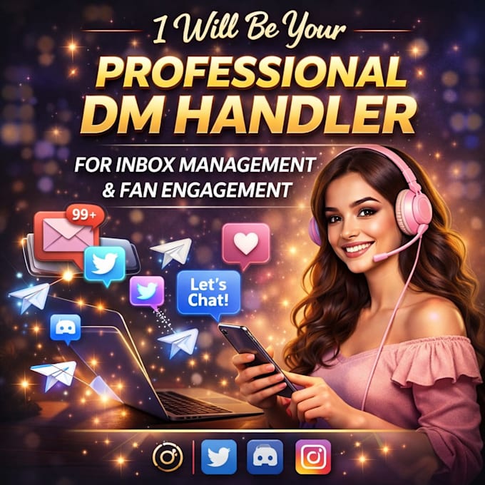 be your professional dm handler for inbox management and fan engagement